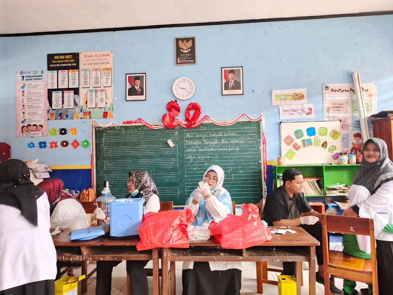 SDN 2 Muara Ciujung Timur Laksanakan Bulan Imunisasi Anak Sekolah (BIAS) 2025